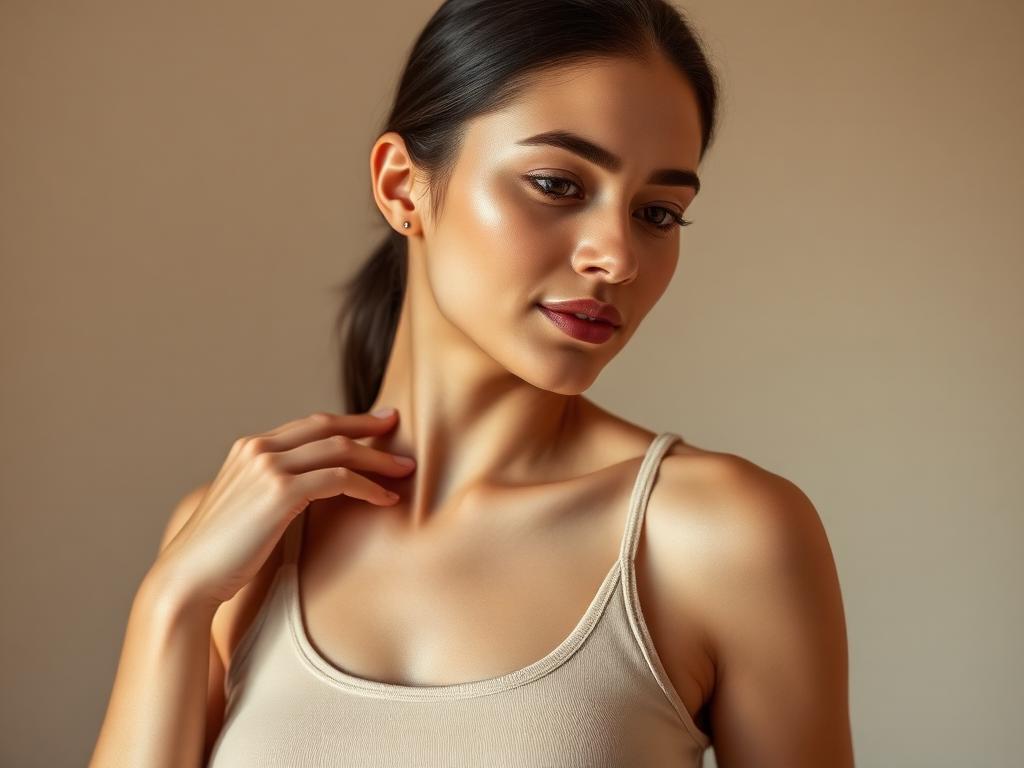 Clear even-toned underarms with no dark spots